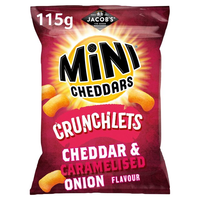 JACOBS MINI CHEDDARS CHEDDAR & CARAMALISED ONION PM1