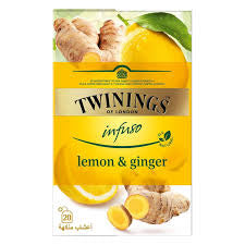 Twinings Infusions Lemon & Ginger, 20 Teabags