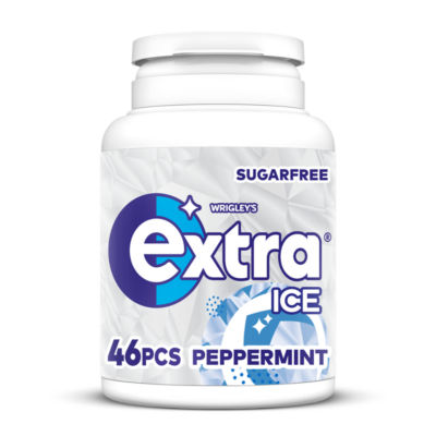 WRIGLEYS EXTRA ICE PEPPERMINT BOTTLE 46PK GUM