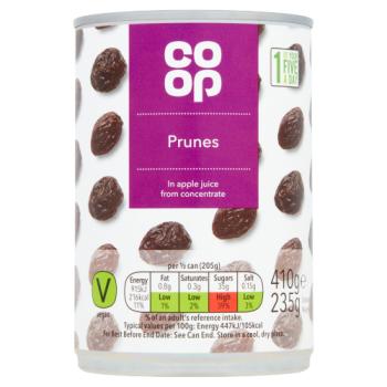 COOP PRUNES IN APPLE JUICE