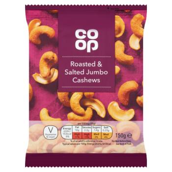 COOP ROASTED & SALTED CASHEWS