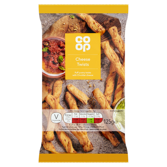 COOP CHEESE TWISTS 125G