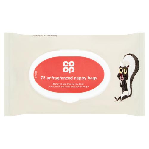 COOP NAPPY BAGS FRAGRANCE FREE