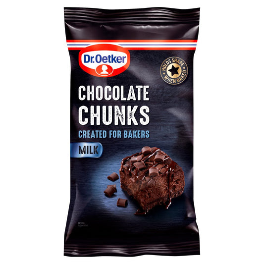 DR OETKER EXTRA DARK CHOCOLATE CHUNKS