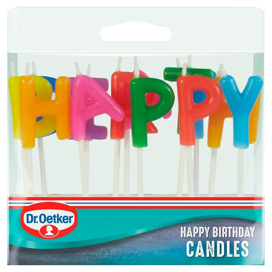 DR OETKER HAPPY BIRTHDAY CANDLES