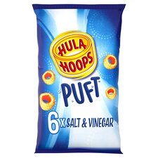 HULA HOOPS PUFT SALT & VINEGAR 6 PACK 6X15G