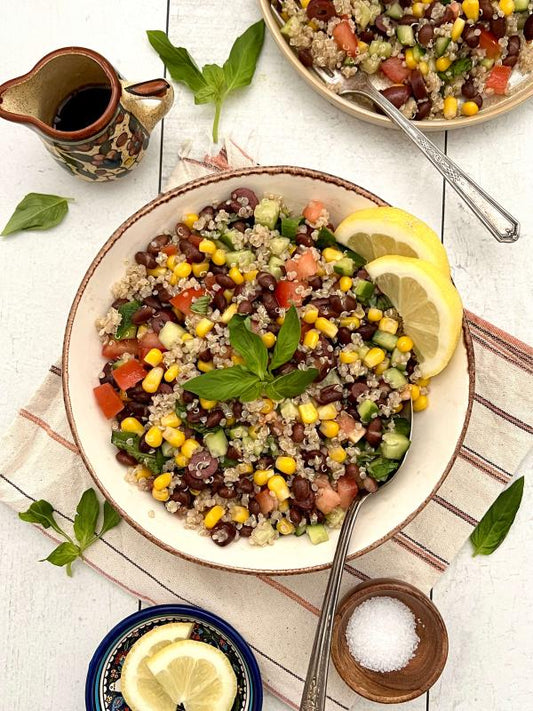 HARRIETS GARDEN QUINOA BEAN SALAD