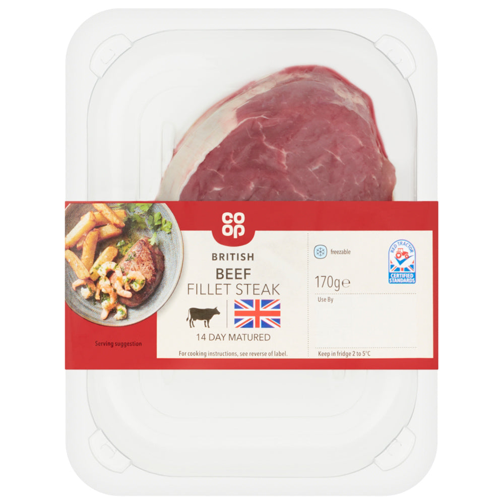 COOP BRITISH FILLET STEAK PM of