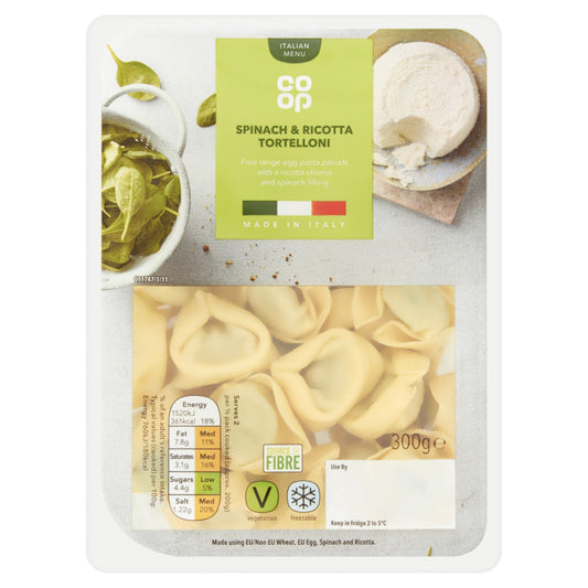 COOP SPINACH & RICOTTA TORTELLONI