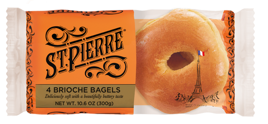 ST PIERRE BRIOCHE BAGELS 4PK