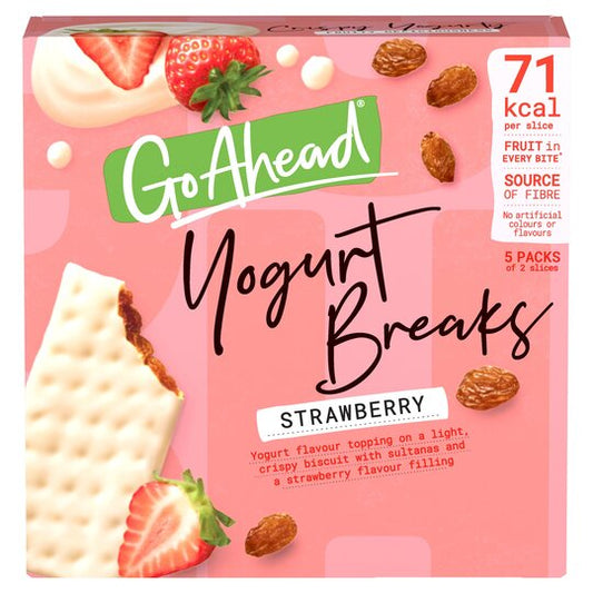 MCVITIES GO AHEAD STRAWBERRY YOGURT BREAKS 5X35.5G