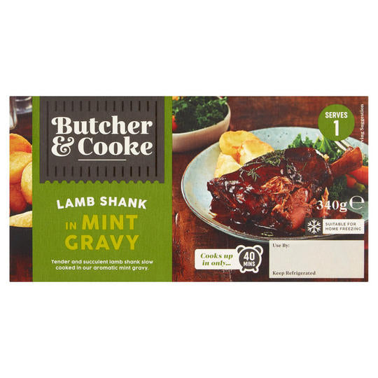 Butcher & Cooke Lamb Shank in Mint Gravy 340g